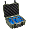 BW Outdoor Case Type 1000 for Insta360 X4, bronze žalias