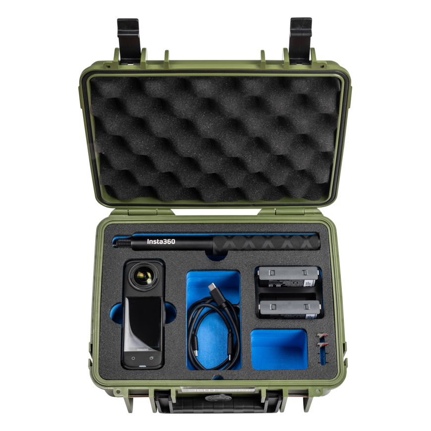 BW Outdoor Case Type 1000 for Insta360 X4, bronze žalias – 3