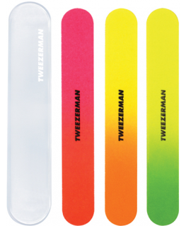 Tweezerman Neon Nail Files (3 pieces) - Neon nail with case