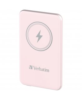 Verbatim Charge 'n' Go Литий-полимерная (LiPo) 5000 mAh Беспроводная зарядка Розовый