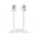 Sandberg 500-60 telefonu kabelis 1,8 m Balts