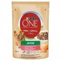 PURINA One Mini/Small Active Beef - mitrā suņu barība - 85g PURINA One Mini/Small Active Beef - mitrā suņu barība - 85g