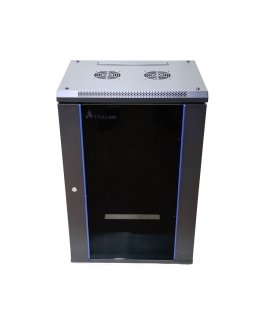 Extralink Rackmount cabinet 18U 600x450 Black wall mounted