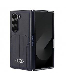 Audi Synthetic Leather MagSafe Z Fold6 F956 czarny|black hardcas