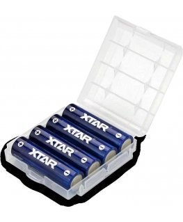 R06 / AA 1,5 V Xtar 2500 mAh baterijos (4 vnt. dėžutė) su apsauga