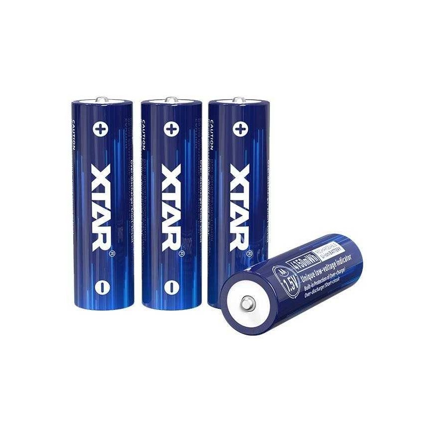 R06 / AA 1,5 V Xtar 2500 mAh baterijos (4 vnt. dėžutė) su apsauga – 4