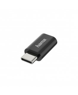 Hama 00200310 cable gender changer Micro USB USB-C Black