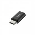 Hama 00200310 kaapelin sukupuolenvaihtaja Micro USB USB-C musta