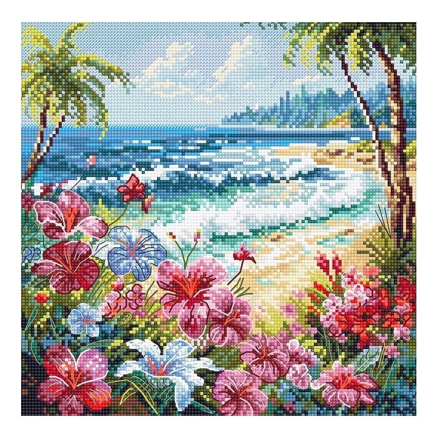 Letistitch Cross stitch kit "Paradise" 21x21cm SLETIL8099 – 2