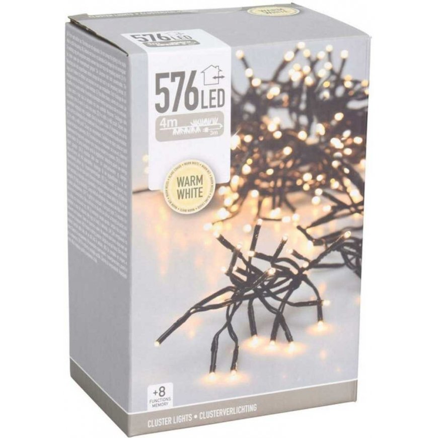 KOOPMAN LAMPKI CHOINKOWE ŁAŃCUCH ŚWIETLNY 576 LED TIMER CIEPŁY WHITE – 5