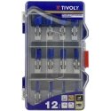 Tivoli Groove cutters set, 5-25mm, 8mm shank, 12 pcs Tivoli Groove cutters set, 5-25mm, 8mm shank, 12 pcs
