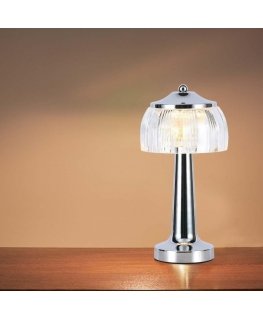 Lampka Biurkowa Nocna V-TAC 1W LED 26cm Ładowanie USB Ściemnianie Chrom VT-1048 3000K-6000K 55lm