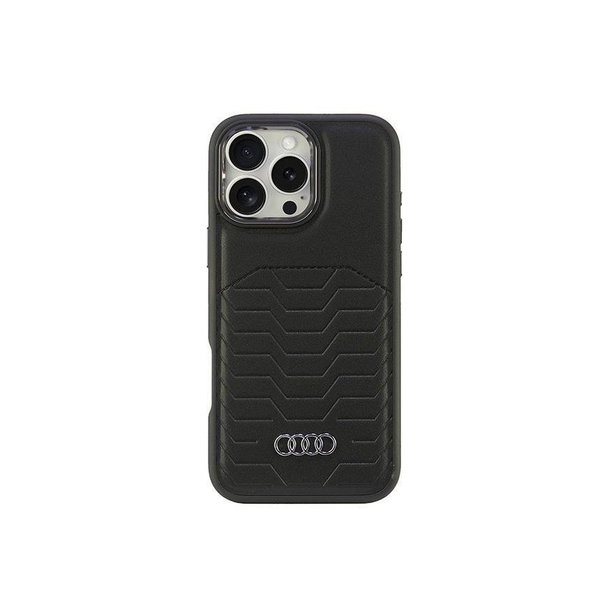 Audi Synthetic Leather MagSafe iPhone 16 Pro Max 6.9" czarny|bla – 2