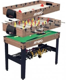 Enero 3IN1 WOODEN FOOTBALL GAME TABLE BILLIARDS HUMBERGOT 121x61x81cm