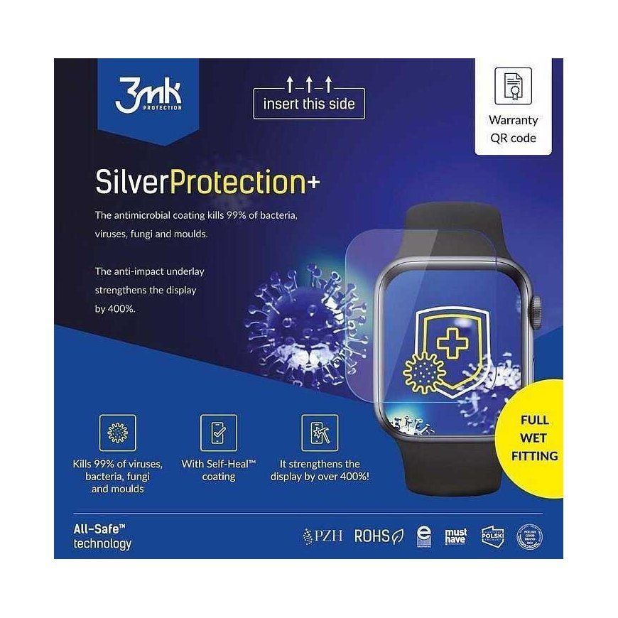 3MK All-In-One SilverProtection+ Clock wet assembly 5 pcs. – 3