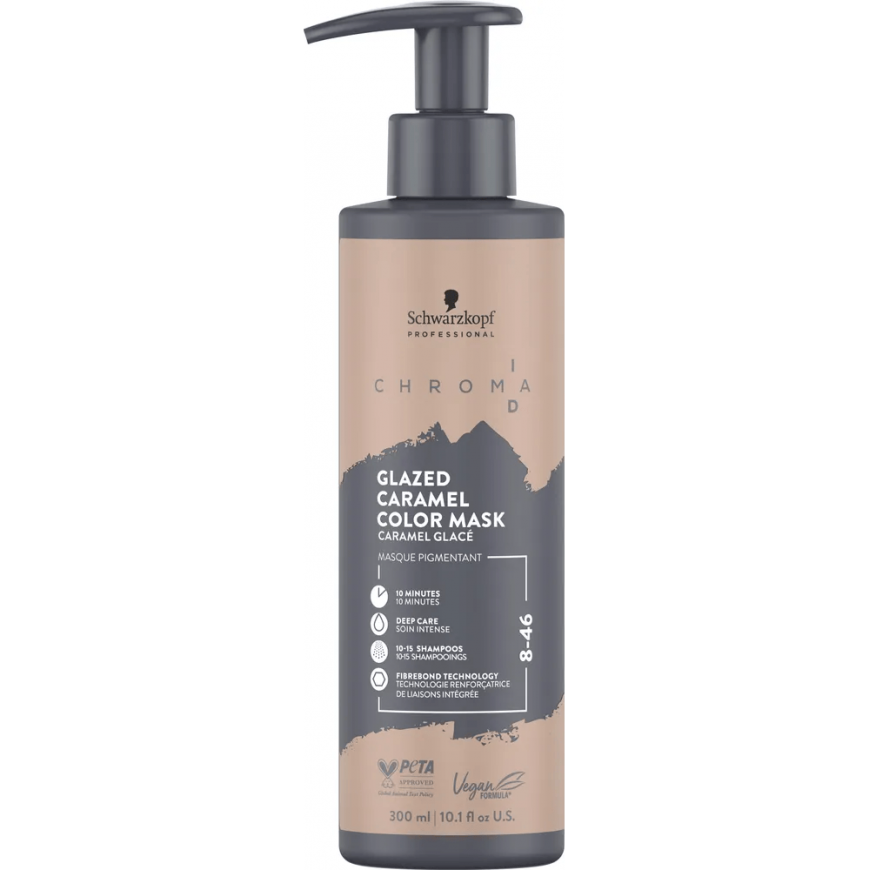 Schwarzkopf Chroma ID Color Mask 300ml - 8-46 Glazed Caramel – 2