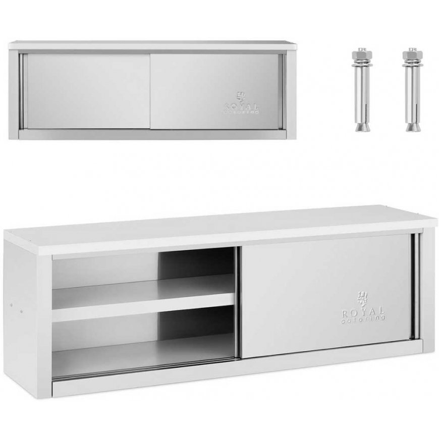 Royal Catering Cabinet ścienna gastronomiczna with drzwiami przesuwanymi STAL 150 kg 150 x 40 x 50 cm