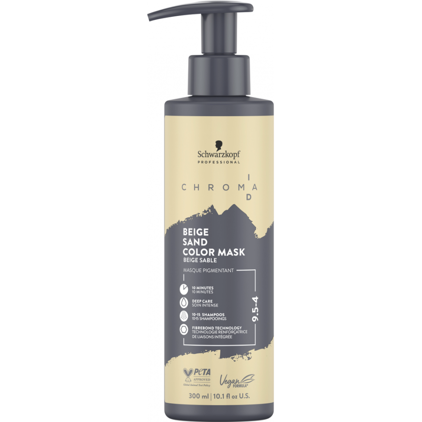 Schwarzkopf Chroma ID Color Mask 300ml - 9.5-4 brownish-yellow Sand