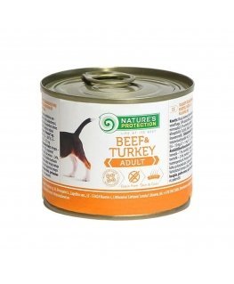 NATURE'S PROTECTION Adult Beef and Turkey - wet dog food - 200 g