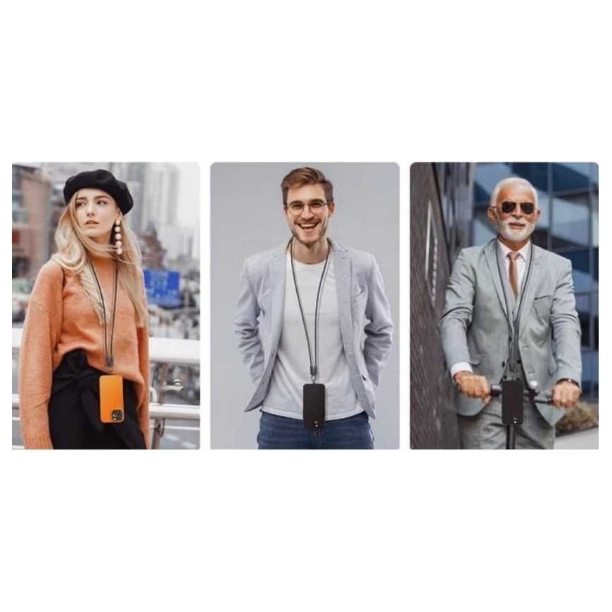 TB 2in1 USB C laidas, raištelis, 1,2 m, juodas