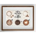 Letistitch Cross stitch kit "Life is too short for bad coffee" 29x19cm SLETIL8097
