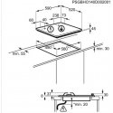 Electrolux EGS6436WW Balts Iebūvēts Gāzes 4 zone(s)