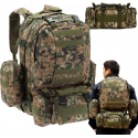 EXTRALINK MILITARY Kuprinė SZKOLNY PODRÓŻNY TAKTYCZNY 4W1 WOJSKOWY Turistinis SURVIVAL 50L MIL-668 EXTRALINK MILITARY Kuprinė SZKOLNY PODRÓŻNY TAKTYCZNY 4W1 WOJSKOWY Turistinis SURVIVAL 50L MIL-668