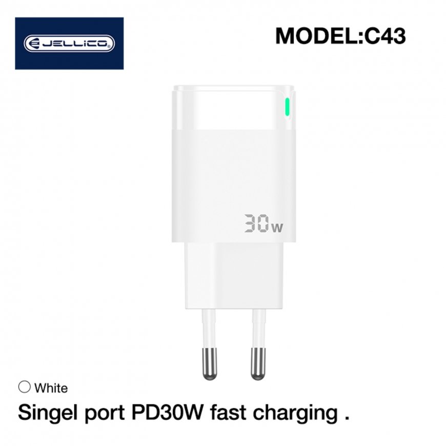 Jellico C43 Mini PD 30W QC 3.0 Умная адаптивная быстрая зарядка – 5