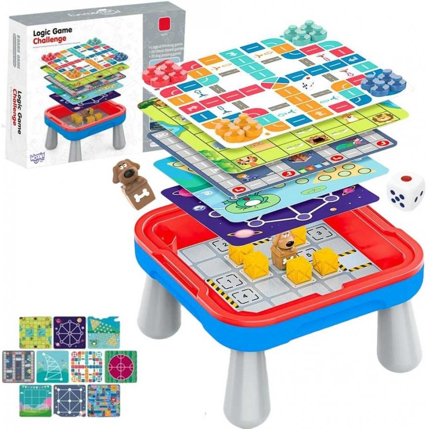 WOOPIE Table Gier Planszowych Logicznych 65