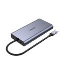 UNITEK uHUB O8+ Vielinis USB 3.2 Gen 1 (3.1 Gen 1) Type-C Pilka UNITEK uHUB O8+ Vielinis USB 3.2 Gen 1 (3.1 Gen 1) Type-C Pilka