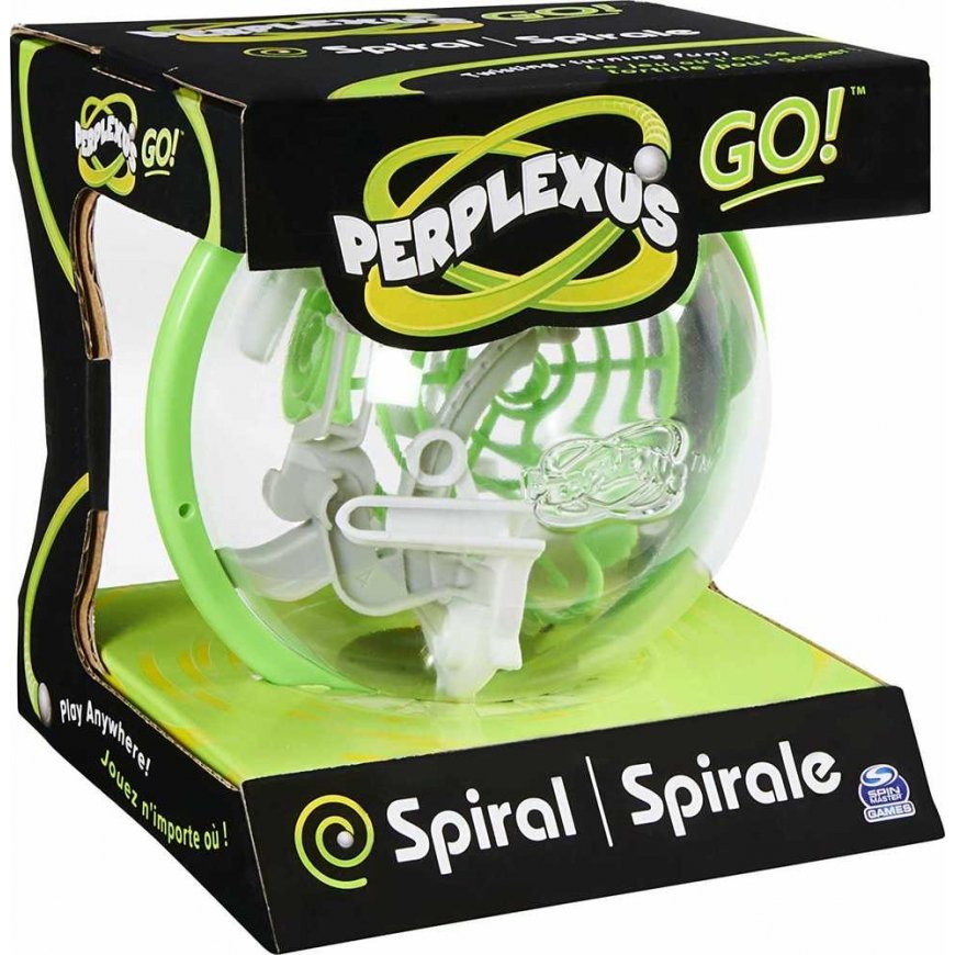 Perplexus Go! spirala gra zręcznościowa žalia kula labirynt Spin Master – 3