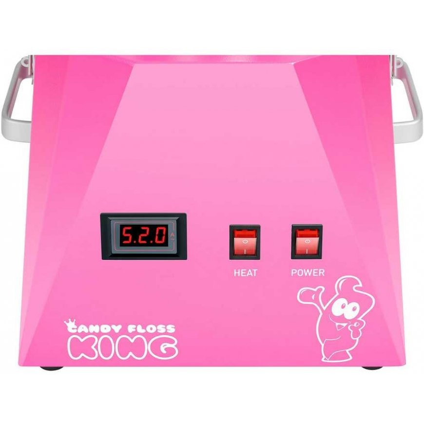 Cukraus vatos mašina LED rožinė 52cm 1030W Royal Catering RCZK-1030-W-R – 4