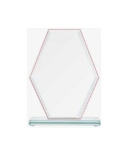 Detail Glass trophy with glued base and case
