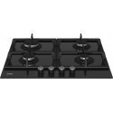 Beko HILG64225S hob Black Built-in 60 cm Gas 4 zone(s)