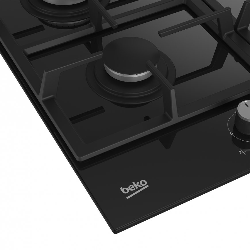 Beko HILG64225S viryklė Juoda Įmontuoti 60 cm Dujinė 4 zone(s) – 5