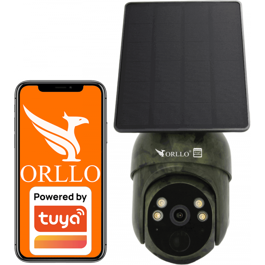 Orllo IP camera, wireless 4G LTE, swivel with solar collector ORLLO TZ1 MORO – 3