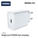 Jellico C8 PD 20W QC 3.0 Nutikas Kohanduv Kiirelaadija 1x USB-C Jellico C8 PD 20W QC 3.0 Nutikas Kohanduv Kiirelaadija 1x USB-C