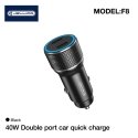 Jellico F8 40W Kompakts Auto DC 12-24V Divu PD 20W USB-C Ligzdu Jellico F8 40W Kompakts Auto DC 12-24V Divu PD 20W USB-C Ligzdu