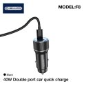 Jellico F8 40W Compact Car DC 12-24V Dual PD 20W USB-C Socket 3A Jellico F8 40W Compact Car DC 12-24V Dual PD 20W USB-C Socket 3A