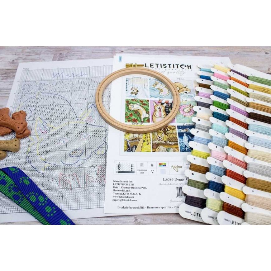 Letistitch Counted Cross Stitch Kit "Dog Calendar" 43x41cm SLETIL8086 – 3