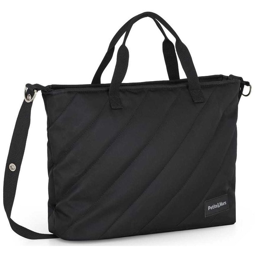 Petite&Mars Mia - quilted bag for mom | Absolute black