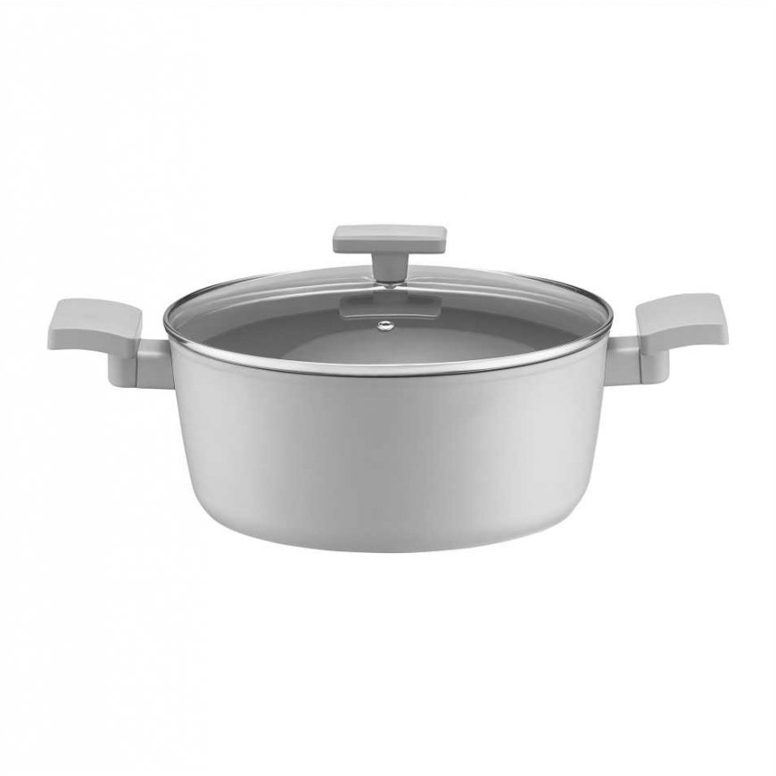 Puodas aluminiowy su dangteliu Gris 24 cm 4,1 l AMBITION
