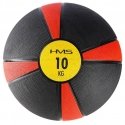 HMS Fitness NK10 medicininis kamuolys 10 kg Juoda, Raudona