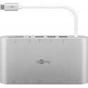 Goobay 62113 dokstacija Vadu USB 3.2 Gen 1 (3.1 Gen 1) Type-C Sudrabs