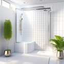 Recessed bench for bathtub - adjustable Recessed bench for bathtub - adjustable