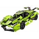 Klocki konstrukcyjne CaDA Zdalnie sterowane Duże Auto sportowe Green samochód Blade RC Dual Mode Światło LED 432 elements Klocki konstrukcyjne CaDA Zdalnie sterowane Duże Auto sportowe Green samochód Blade RC Dual Mode Światło LED 432 elements
