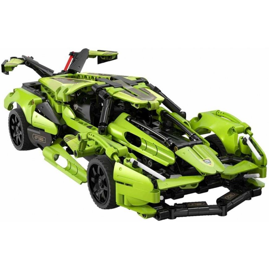 Klocki konstrukcyjne CaDA Zdalnie sterowane Duże Auto sportowe Green samochód Blade RC Dual Mode Światło LED 432 elements – 4
