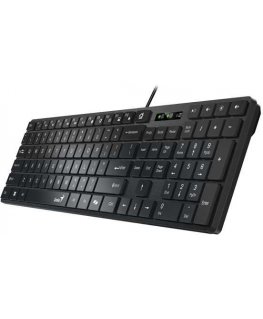 Genius SlimStar 126 COPILOT, klaviatūra CZ/SK, klasyczna, su laidu (USB), juoda