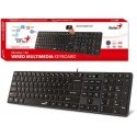 Genius SlimStar 126 COPILOT, klaviatūra CZ/SK, klasyczna, su laidu (USB), juoda