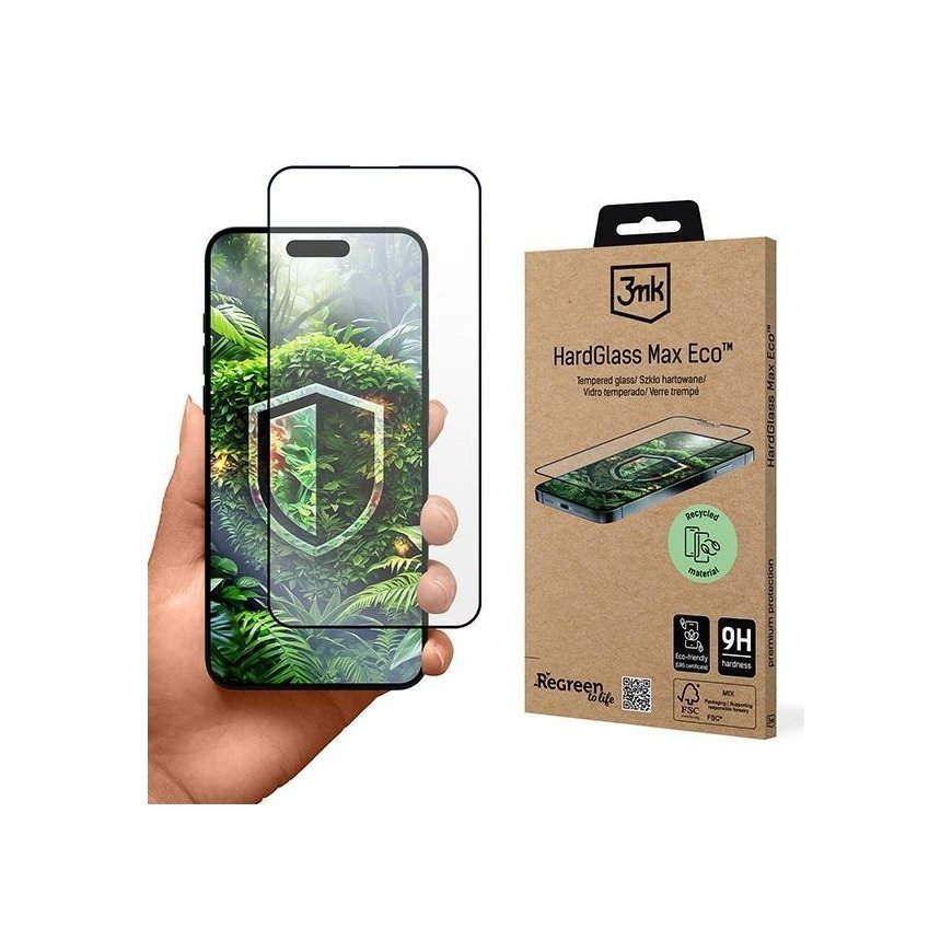 3MK HardGlass Max Eco iPhone 16 Pro GRS CU 1304127
